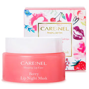 CARENEL Berry Lip Sleeping Mask 23g - Lip gloss and Moisturizers Long lasting Night Treatments Lip care balm Chapped cracked lips dry lips for girls women and Men (Berry)